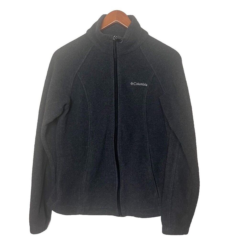 Columbia Women’s Sz Medium Gray Full Zip Long Sleeve Fleece Jacket